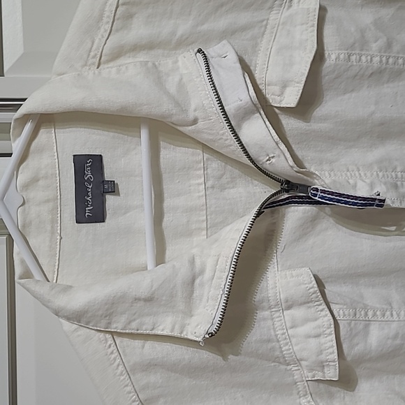 Michael Stars Women's white long sleeves Drawstring Large used great condition. - Picture 2 of 8